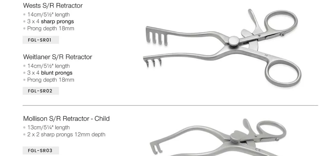 Self Retaining Retractors